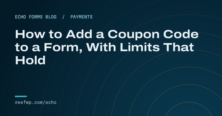 Coupon code form