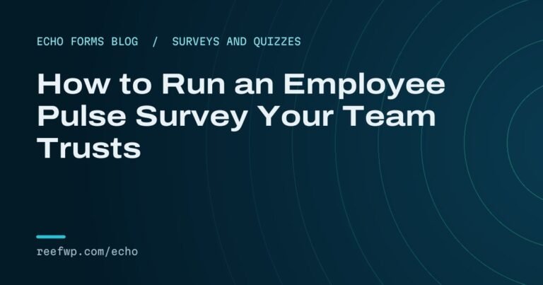 Employee pulse survey
