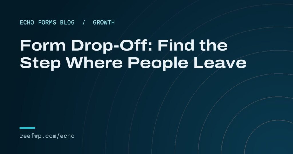 Form analytics drop off