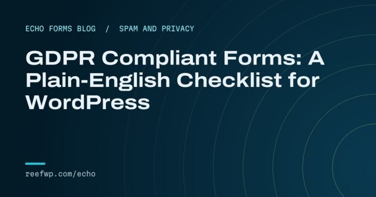 Gdpr compliant forms