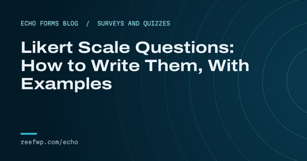 Likert scale questions