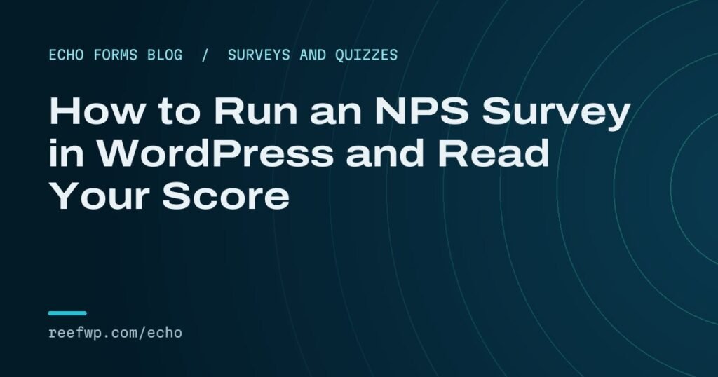 Nps survey wordpress