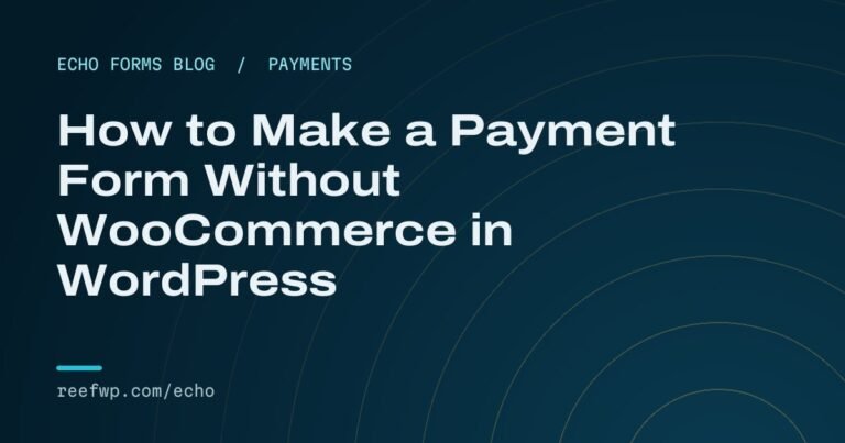 Payment form without woocommerce