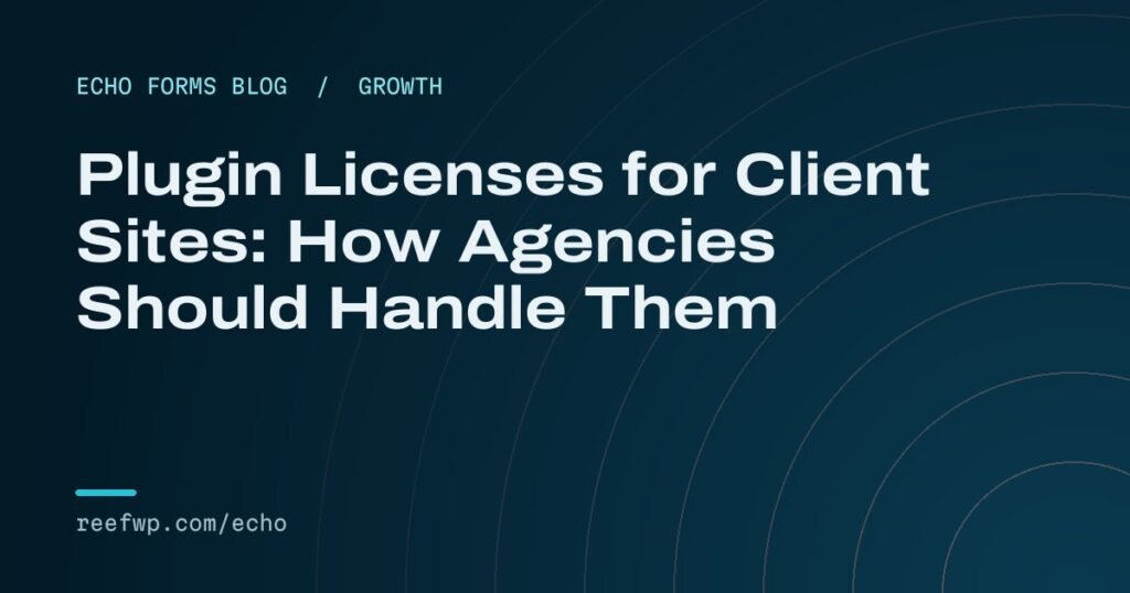 Plugin license for client sites