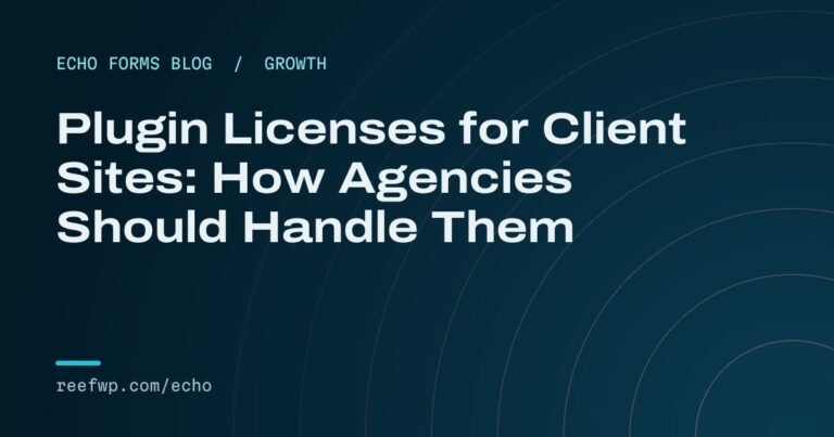 Plugin license for client sites