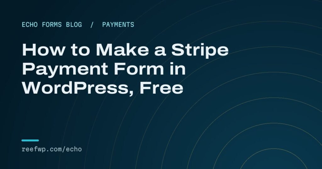 Stripe payment form wordpress