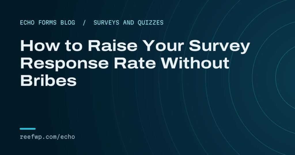 Survey response rate