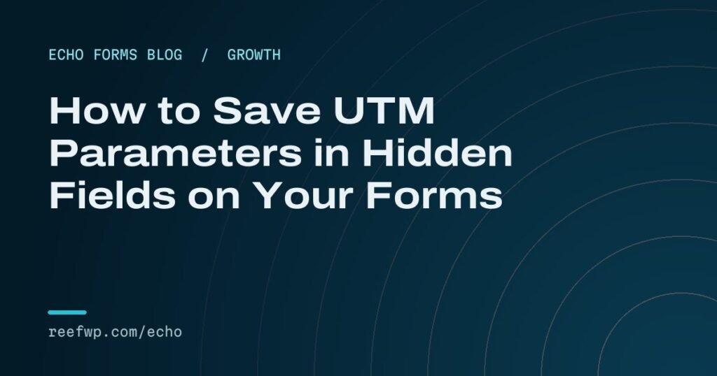 Utm parameters hidden fields
