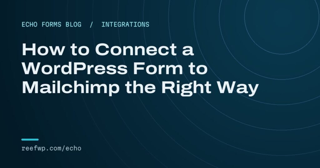 Wordpress form mailchimp
